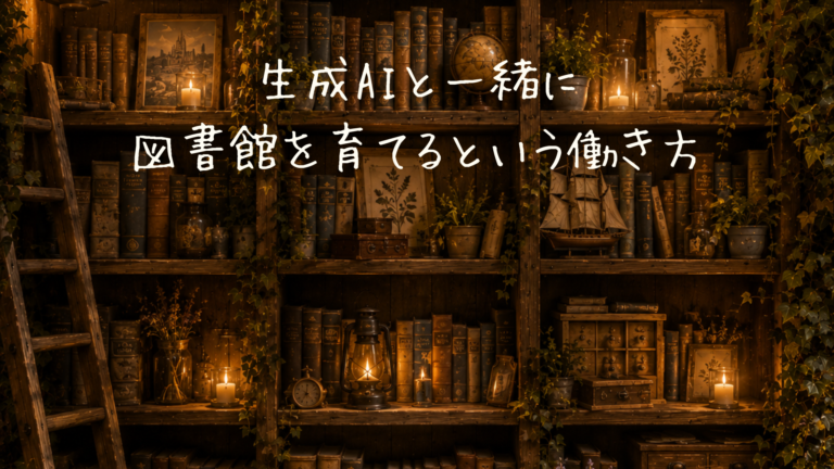 生成AIと一緒に図書館を育てるという働き方